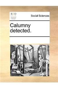 Calumny Detected.