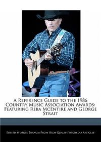A Reference Guide to the 1986 Country Music Association Awards