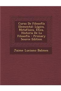 Curso de Filosofia Elemental