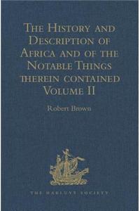 History and Description of Africa and of the Notable Things Therein Contained