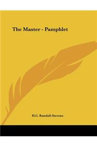 The Master - Pamphlet