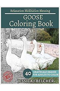 Goose Coloring Book for Adults Relaxation Meditation Blessing: Animal Coloring Book, Sketch Books, Relaxation Meditation, Adult Coloring Books