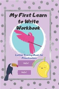 My First Learn To Write Workbook