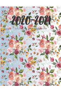 Daily Planner 2020-2021 Bouquet Flowers 15 Months Gratitude Hourly Appointment Calendar