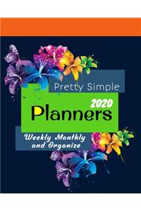 Pretty Simple 2020 Planners weekly monthly and organize