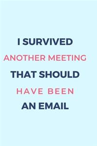 I Survived Another Meeting That Should Have Been An Email.