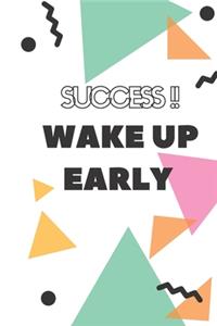 The Notebook of SUCCESS 2020 !! Wake up early