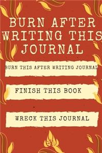 Burn After Writing this journal