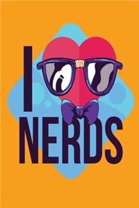 I Love Nerds - Geek Charming Notebook