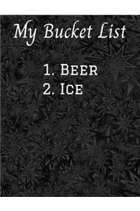 My Bucket List 1. Beer 2. Ice