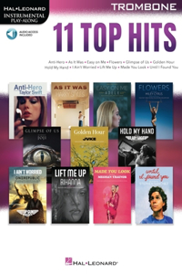 11 Top Hits for Trombone Instrumental Play-Along - Book/Online Audio