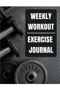 Weekly Workout Exercise Journal