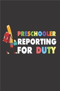 Preschooler Reporting For Duty