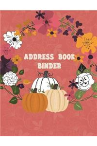 Address book binder