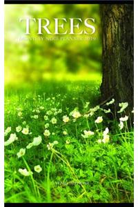 Trees Monthly Note Planner 2019 1 Year Calendar