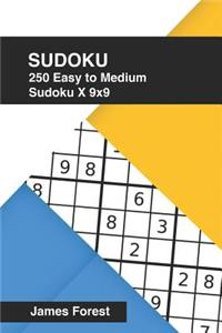 250 Easy to Medium Sudoku X 9x9