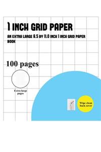 1 Inch Grid Paper Book