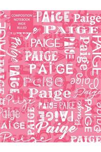 Paige Composition Notebook Wide Ruled