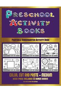 Printable Kindergarten Activity Book (Preschool Activity Books - Medium)