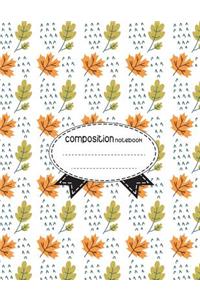 Composition Notebook, 8.5 x 11, 110 pages