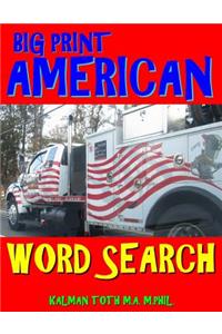 Big Print American Word Search