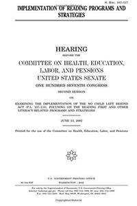 Implementation of Reading Programs and Strategies