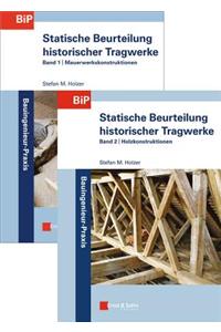 Statische Beurteilung historischer Tragwerke - SET  aus - Band 1 - Mauerwerkskonstruktionen und Band 2 - Holzkonstruktionen