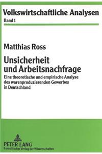 Unsicherheit Und Arbeitsnachfrage