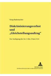 Diskriminierungsverbot Und «Gleichstellungsauftrag»