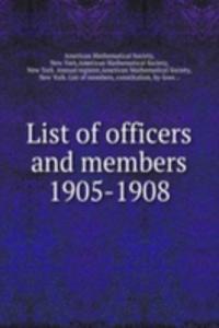 List of officers and members
