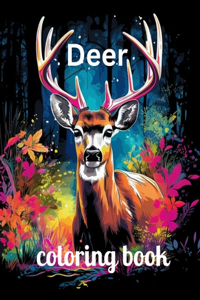 Deer coloring book