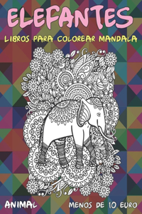 Libros para colorear Mandala - Menos de 10 euro - Animal - Elefantes
