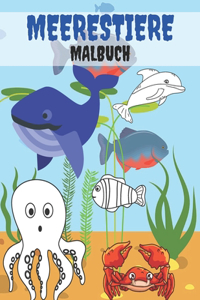 Meerestiere Malbuch