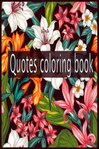 Quotes coloring book