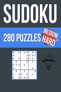 sudoku medium and hard 280 puzzles