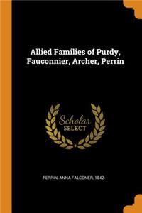 Allied Families of Purdy, Fauconnier, Archer, Perrin