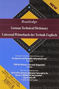 Routledge German Technical Dictionary Universal-Worterbuch Der Technik Englisch