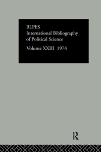 Ibss: Political Science: 1974 Volume 23