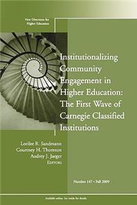 Institutionalizing Community Engagement in Higher Education