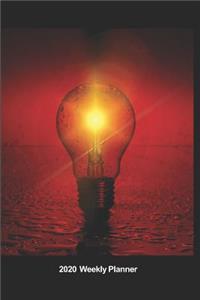 Plan On It 2020 Weekly Calendar Planner - Let Your Light Shine - Light Bulb