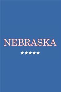 Nebraska: Journal. Notebook. Diary. Blank Lined Paper. 120 Pages