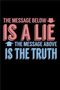 The Message Below Is A Lie The Message Above Is The Truth