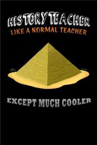 history teacher like a normal teacher except much cooler