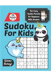 Sudoku For Kids Fun Easy Sudoku Puzzles For Beginners With Answers