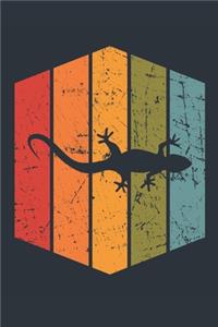 Retro Lizard Notebook - Gift for Lizard Lovers - Vintage Lizard Journal - Lizard Diary for Boys and Girls