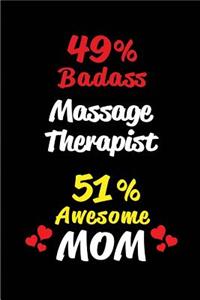 49% Badass Massage Therapist 51 % Awesome Mom
