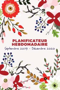 Planificateur Hebdomadaire Et Organisateur Septembre 2019 - Décembre 2020