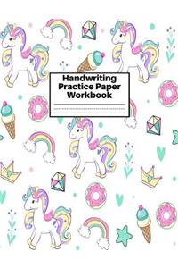 Handwriting Practice Paper Workbook
