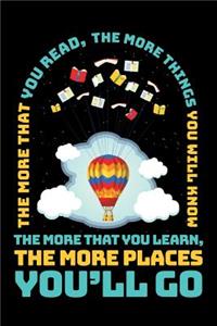 The More That You Read The More Things You Will Know The More That You Learn The More Places You'll Go