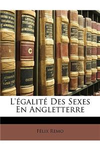 L'Égalité Des Sexes En Angletterre